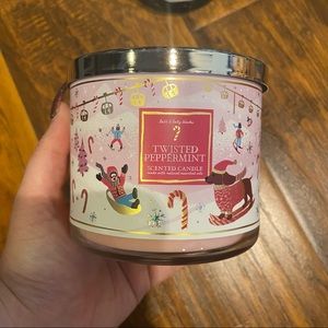 Twisted Peppermint Candle